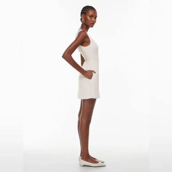 NWOT Aritzia Babaton Off White Ivory Spectre Dress size 6 - Picture 3 of 13